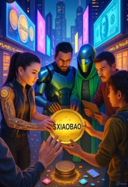 illustration of how community needs to rally and support $Xiaobao token